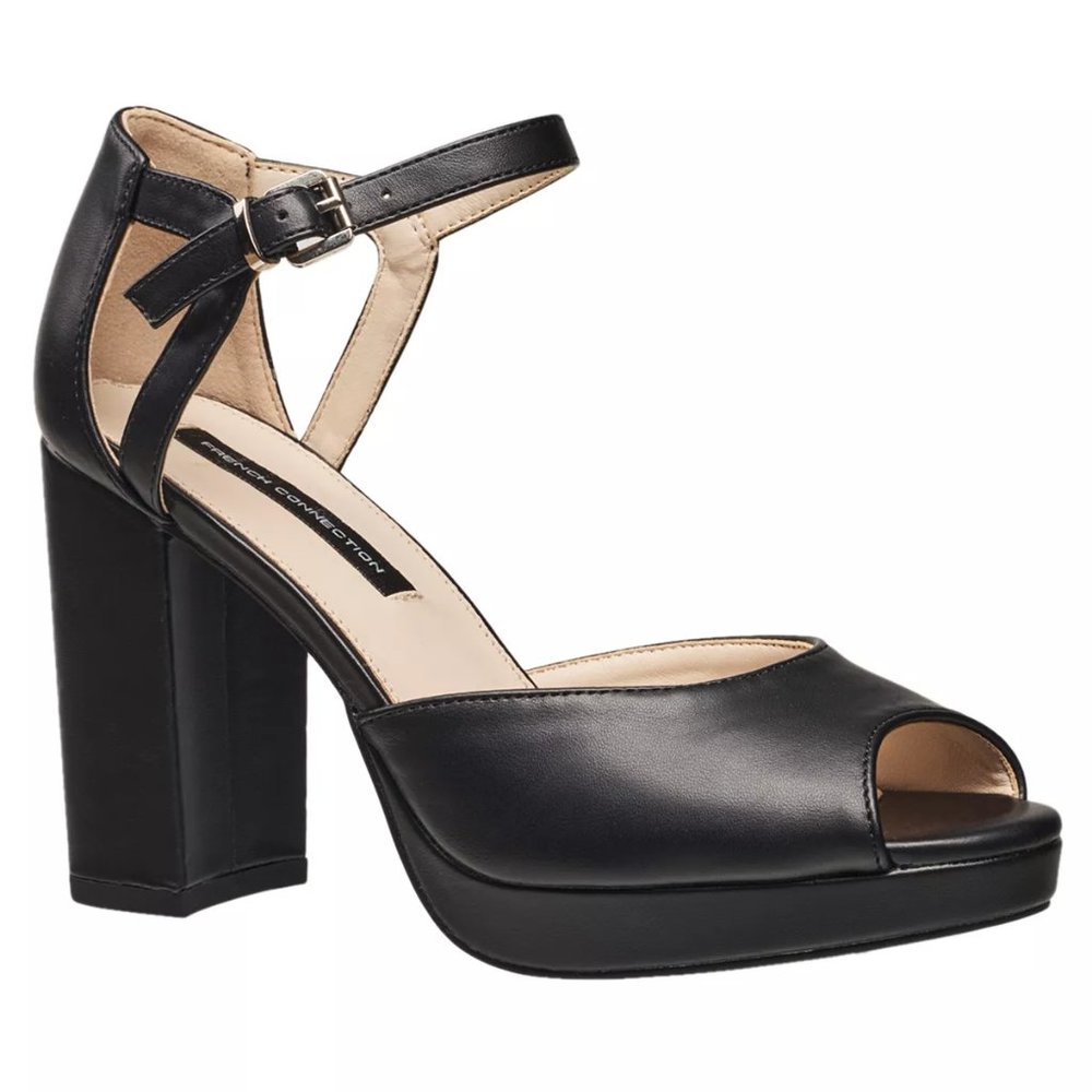 Size 11 French Connection Black Platform Heels